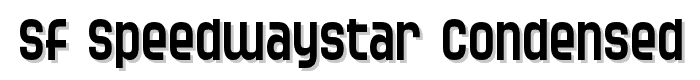 SF Speedwaystar Condensed font